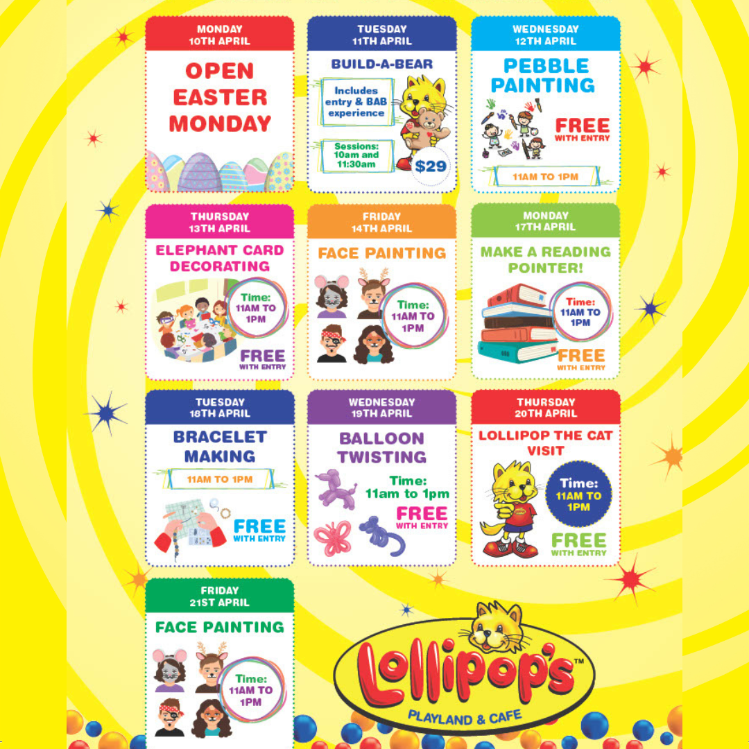 School Holidays At Lollipop’s Ellenbrook